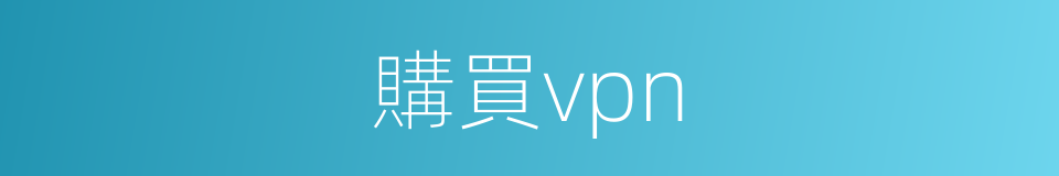 購買vpn的同義詞