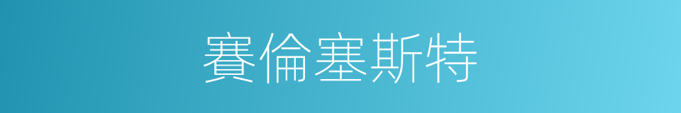 賽倫塞斯特的同義詞