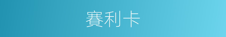 賽利卡的同義詞