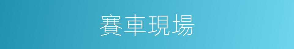 賽車現場的同義詞