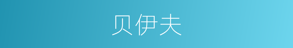 贝伊夫的同义词