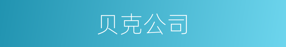 贝克公司的同义词