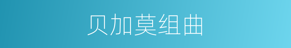贝加莫组曲的同义词