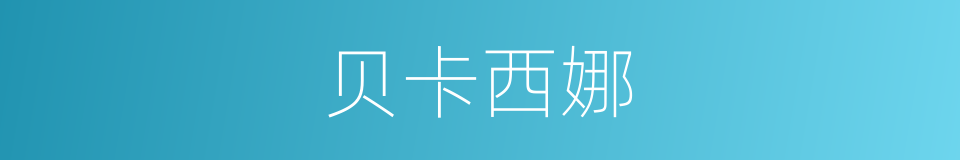贝卡西娜的同义词