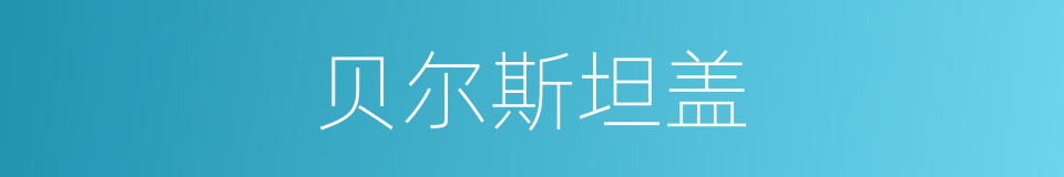 贝尔斯坦盖的同义词