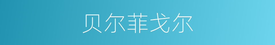 贝尔菲戈尔的同义词