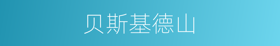 贝斯基德山的同义词