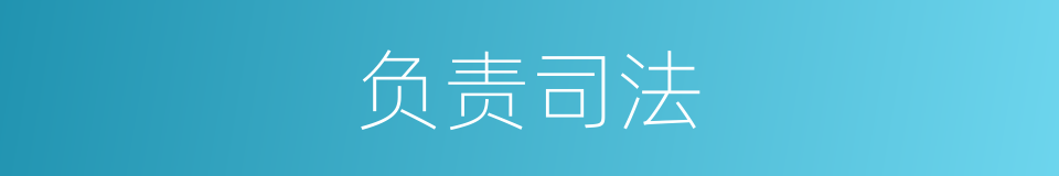负责司法的同义词