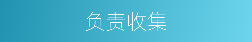 负责收集的同义词