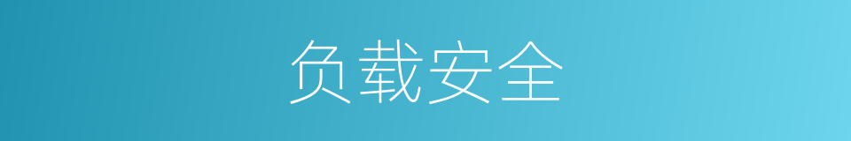负载安全的同义词
