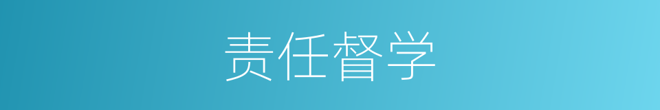 责任督学的同义词