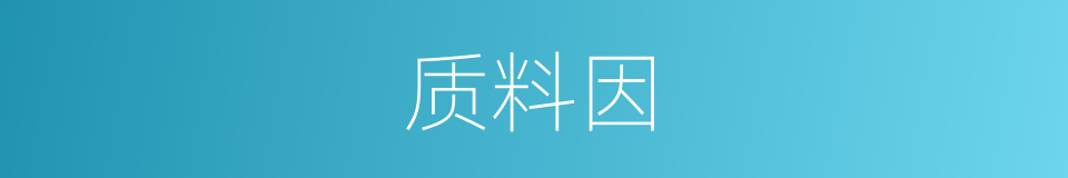 质料因的同义词