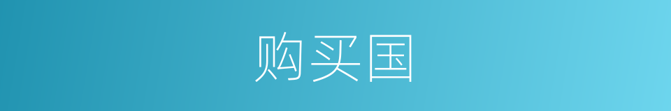 购买国的同义词