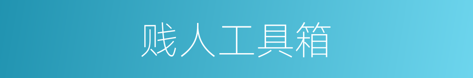 贱人工具箱的同义词