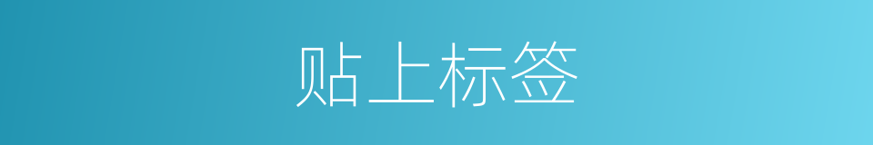 贴上标签的同义词