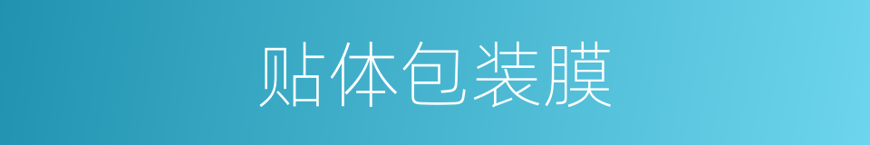 贴体包装膜的同义词