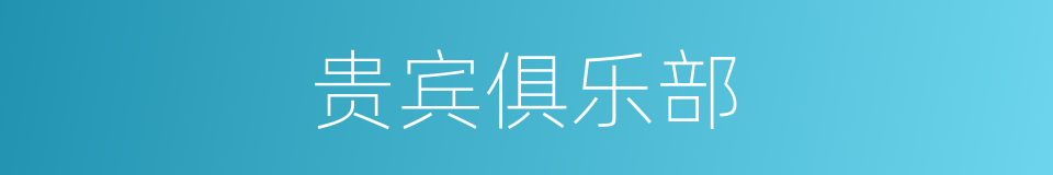 贵宾俱乐部的同义词
