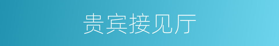贵宾接见厅的同义词