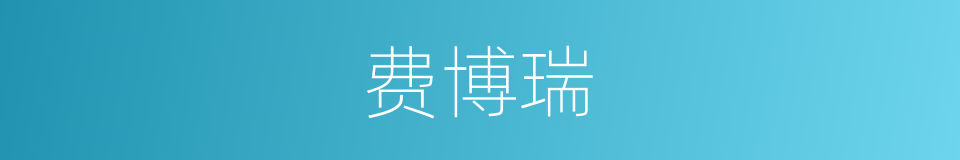 费博瑞的同义词