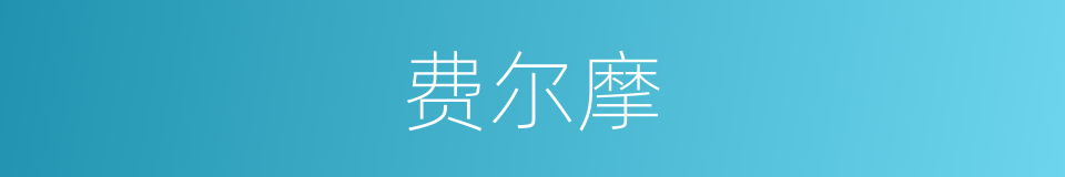 费尔摩的同义词