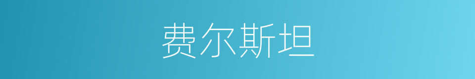 费尔斯坦的同义词