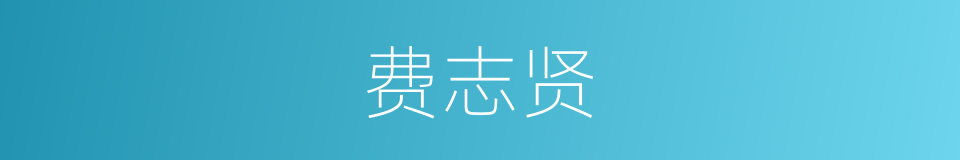 费志贤的同义词