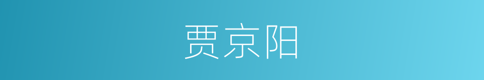 贾京阳的同义词