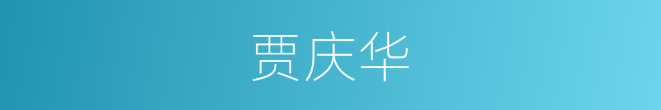 贾庆华的同义词