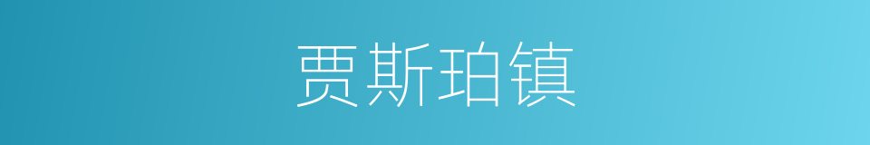 贾斯珀镇的同义词