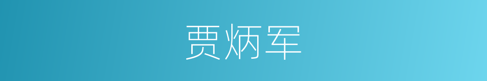 贾炳军的同义词