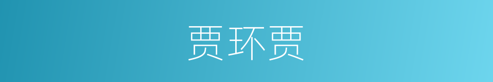 贾环贾的同义词