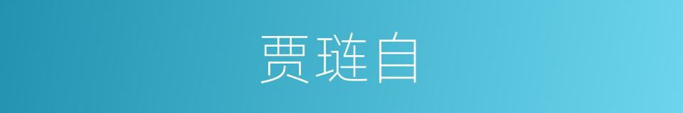 贾琏自的同义词