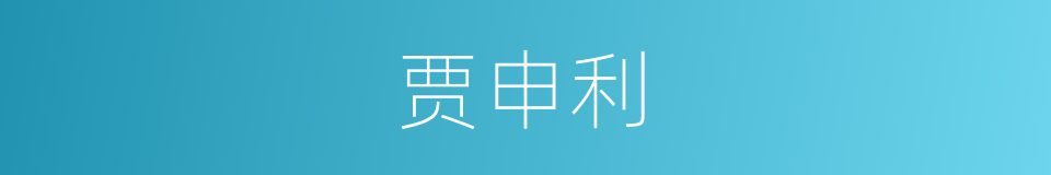 贾申利的同义词