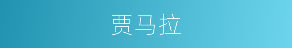 贾马拉的同义词