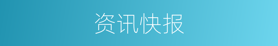 资讯快报的同义词