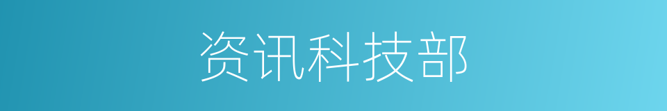 资讯科技部的同义词
