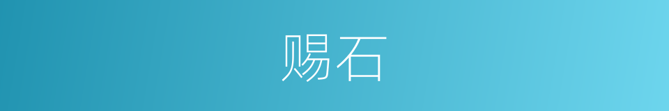 赐石的同义词