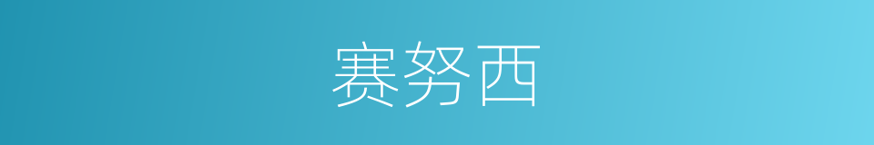 赛努西的同义词