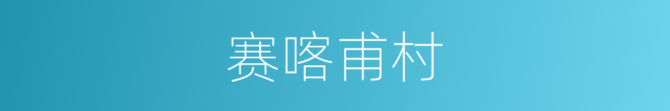 赛喀甫村的同义词
