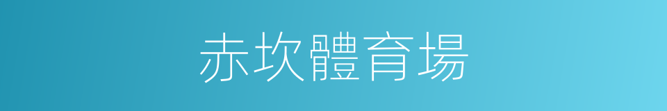 赤坎體育場的同義詞