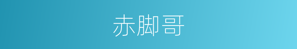 赤脚哥的同义词