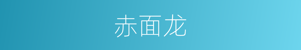 赤面龙的同义词