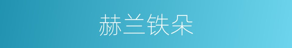 赫兰铁朵的同义词