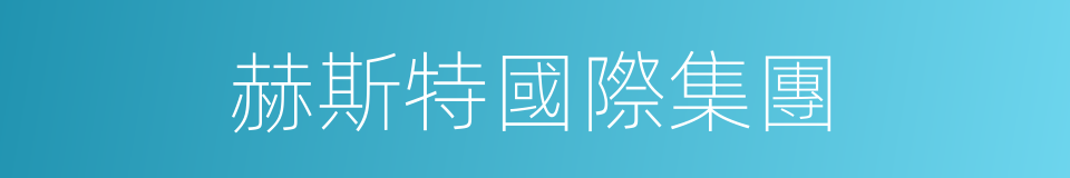 赫斯特國際集團的同義詞