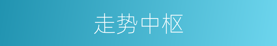 走势中枢的同义词
