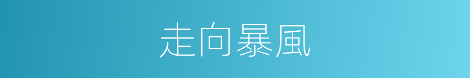 走向暴風的同義詞