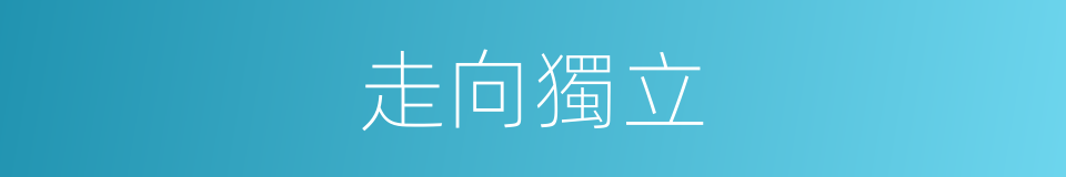 走向獨立的同義詞