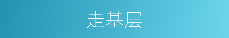 走基层的同义词