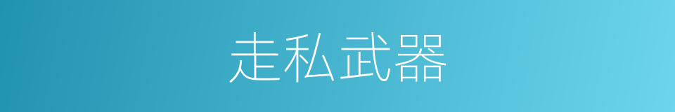 走私武器的同义词