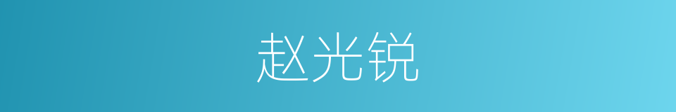 赵光锐的同义词